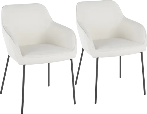 Evarts Cream Dining Chair, Set of 2