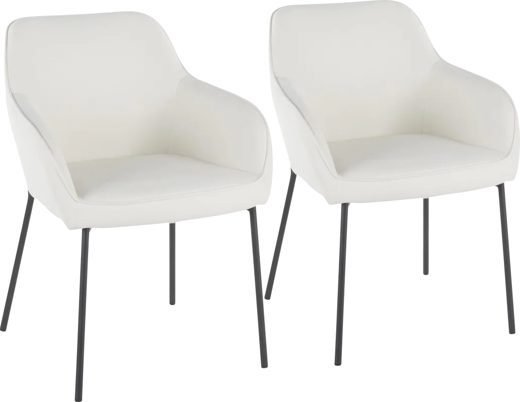 Evarts Cream Dining Chair, Set of 2