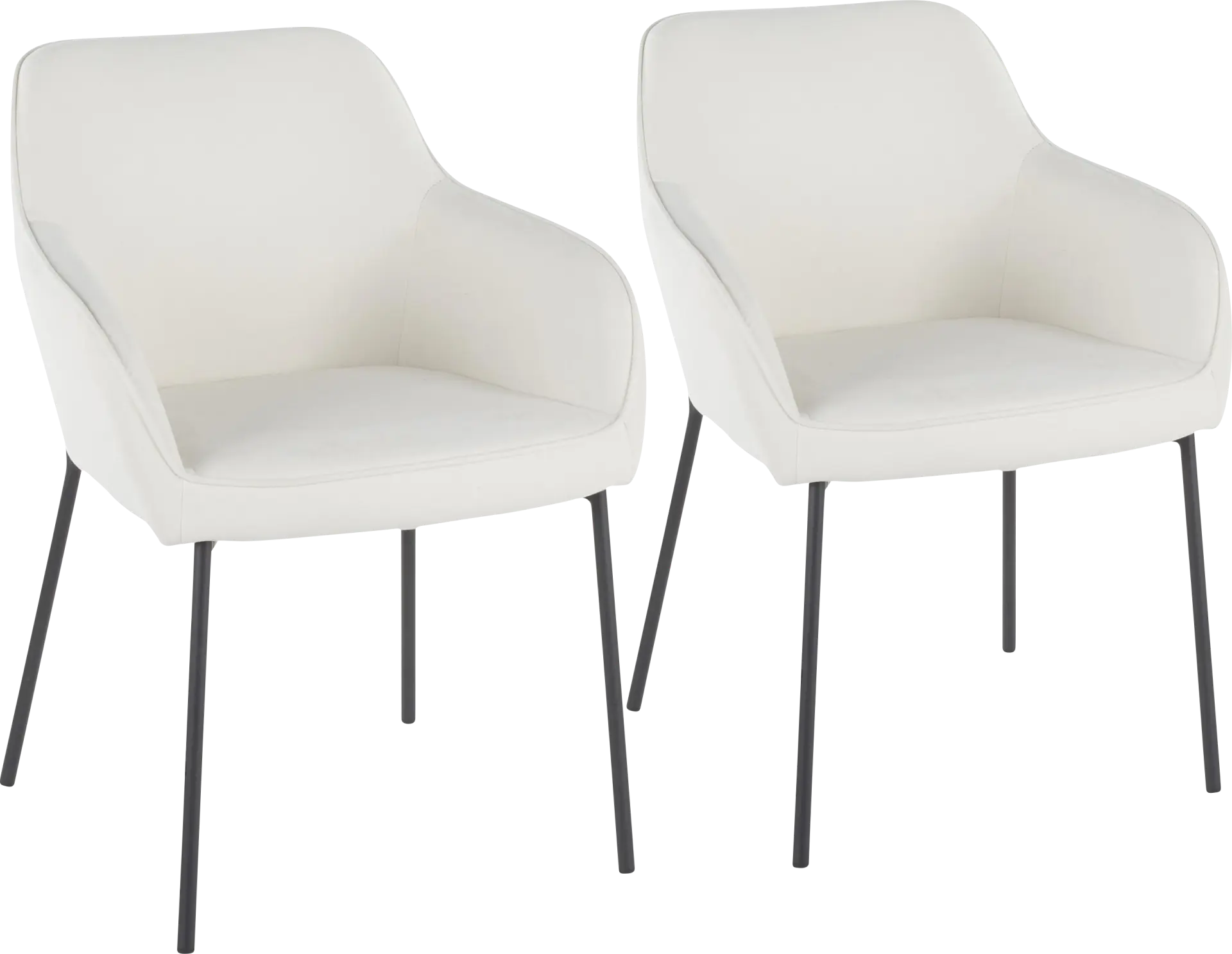 Evarts Cream Dining Chair, Set of 2