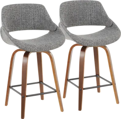 Caliborne Gray Counter Height Stool, Set of 2