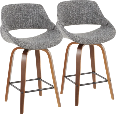 Caliborne Gray Counter Height Stool, Set of 2