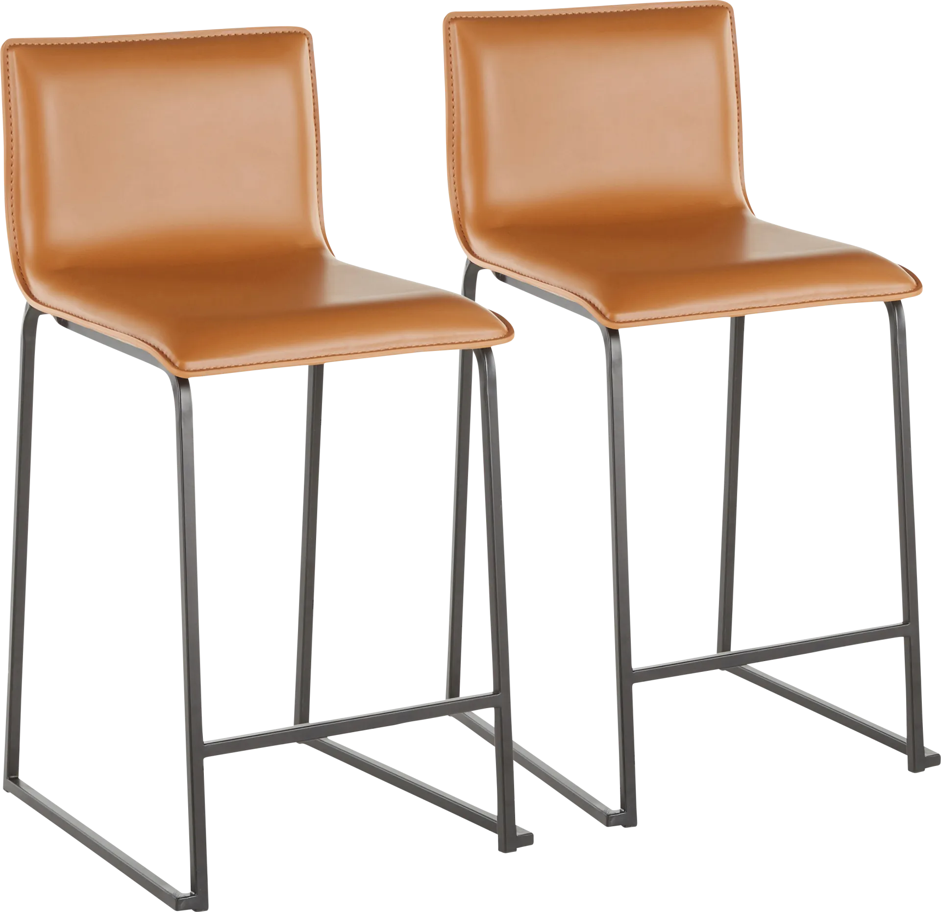 Dannelly Brown Counter Height Stool, Set of 2 - Image 1