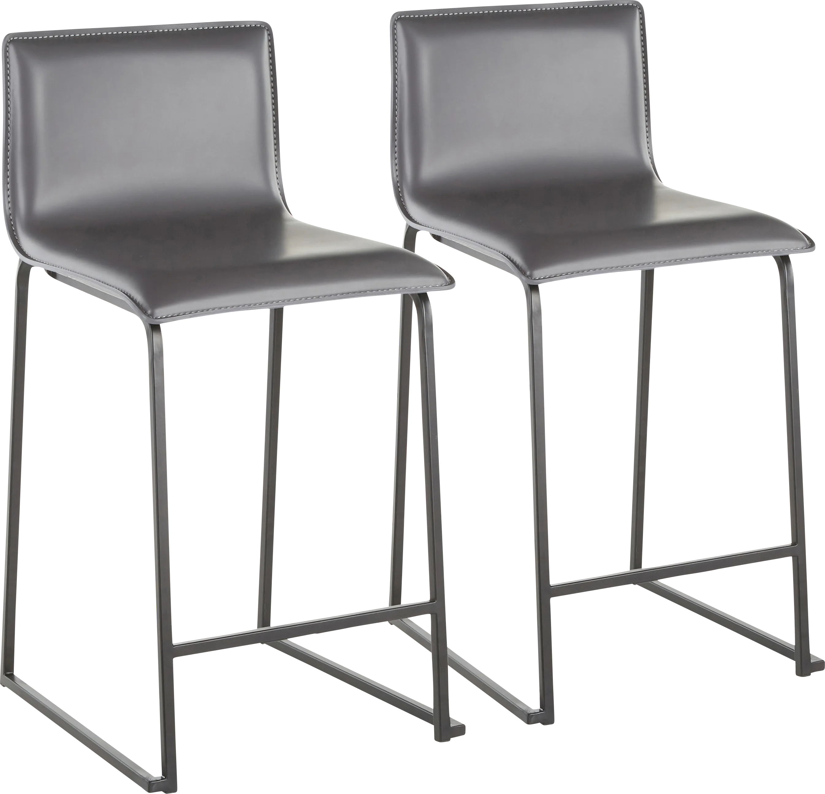 Dannelly Gray Counter Height Stool, Set of 2