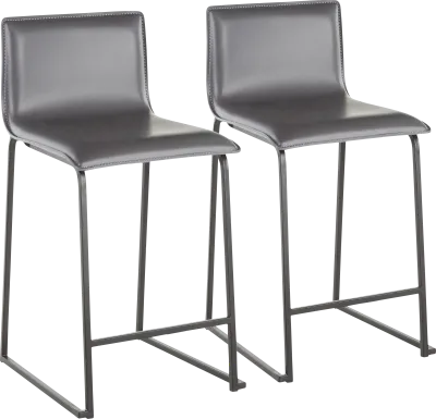 Dannelly Gray Counter Height Stool, Set of 2