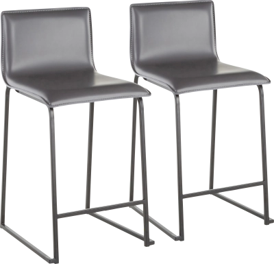 Dannelly Gray Counter Height Stool, Set of 2