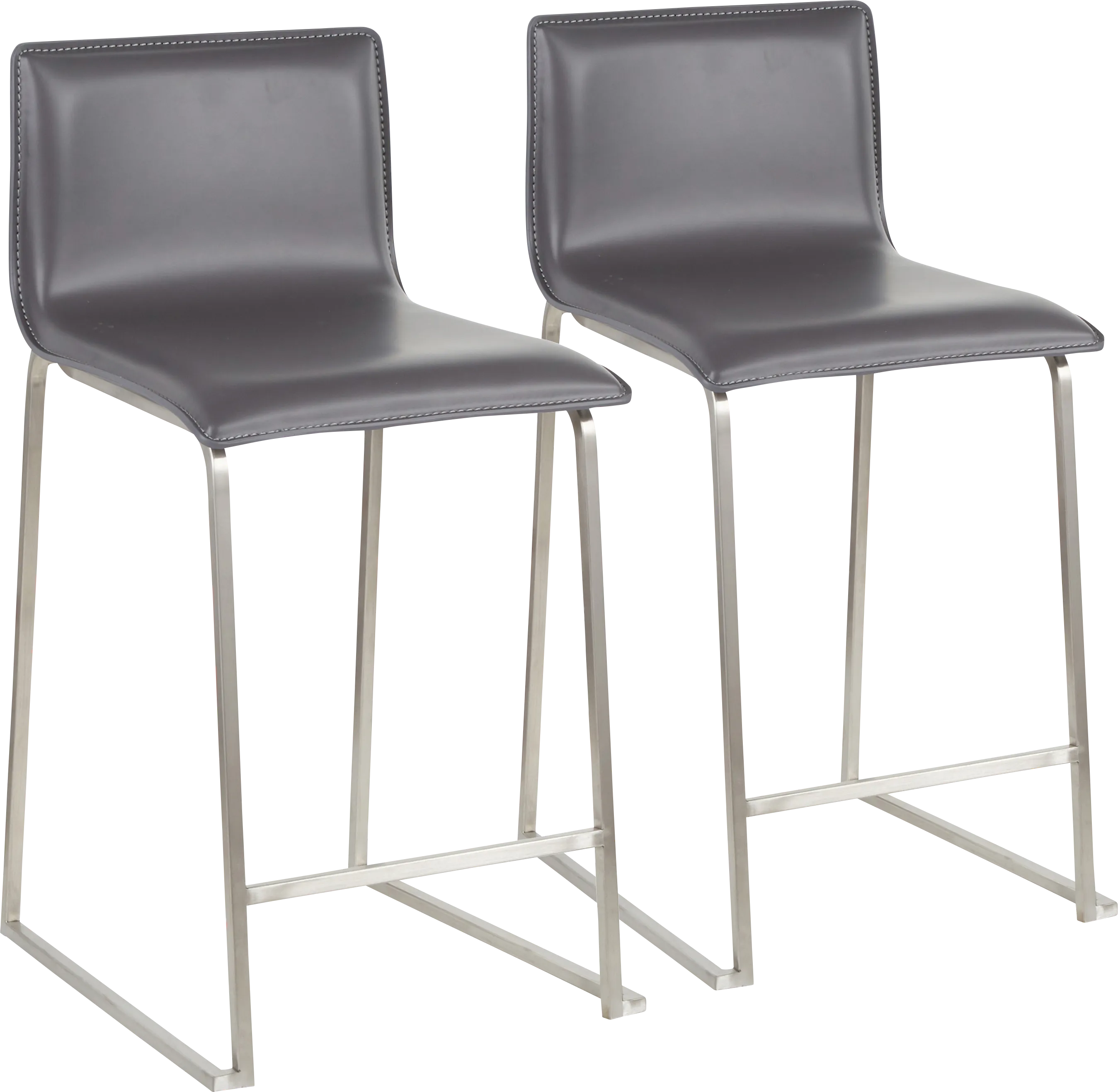 Dannelly Grove Gray Counter Height Stool, Set of 2 - Thumbnail - Image 1