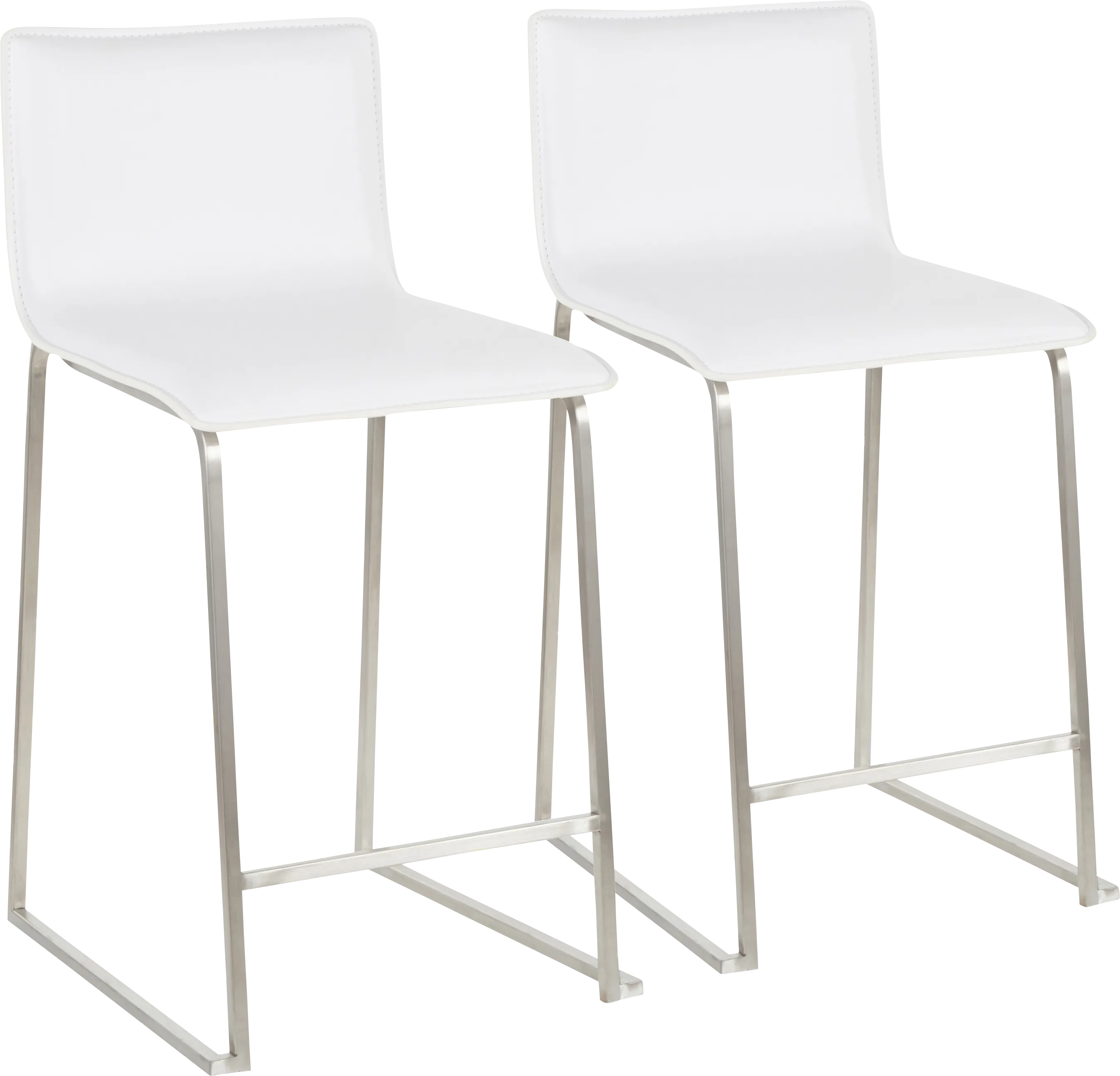 Dannelly Grove White Counter Height Stool, Set of 2
