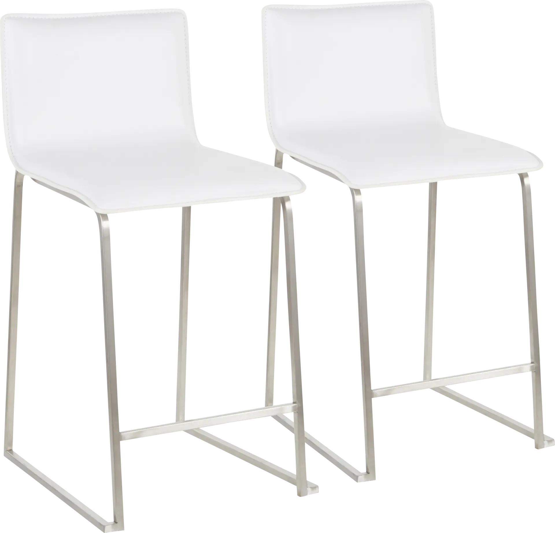 Dannelly Grove White Counter Height Stool, Set of 2