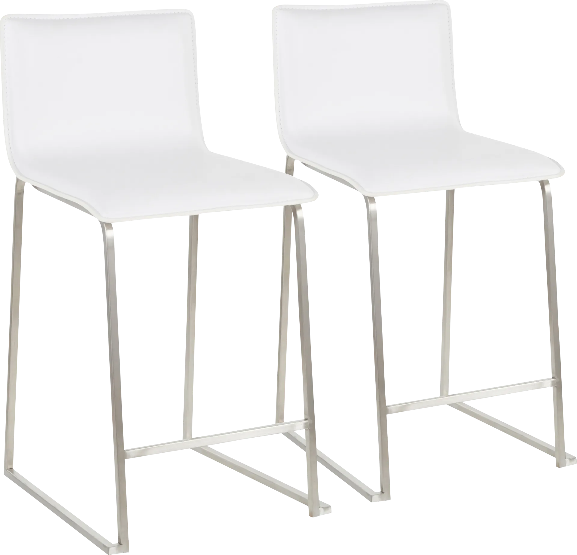 Dannelly Grove White Counter Height Stool, Set of 2 - Image 1