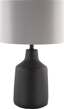 Feather Point Black Lamp