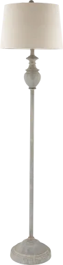 Granite Circle Gray Floor Lamp