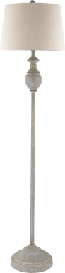 Granite Circle Gray Floor Lamp