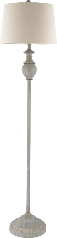 Granite Circle Gray Floor Lamp