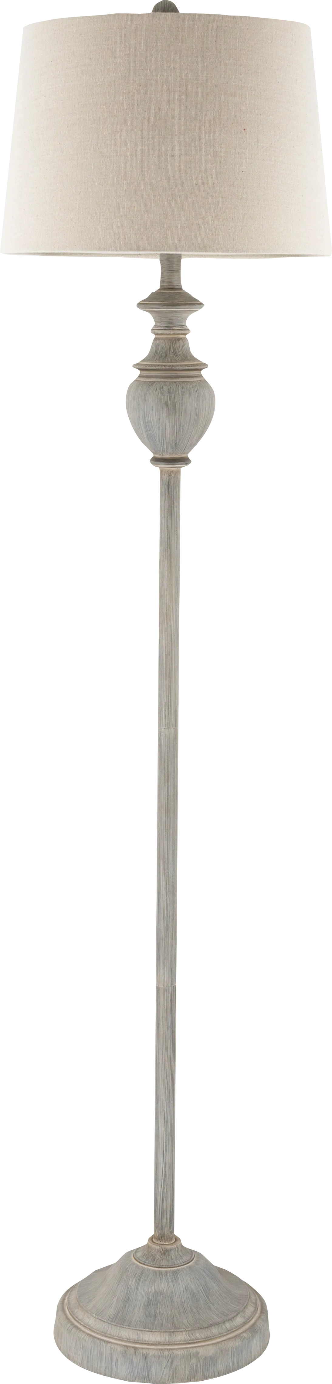 Granite Circle Gray Floor Lamp - Image 1