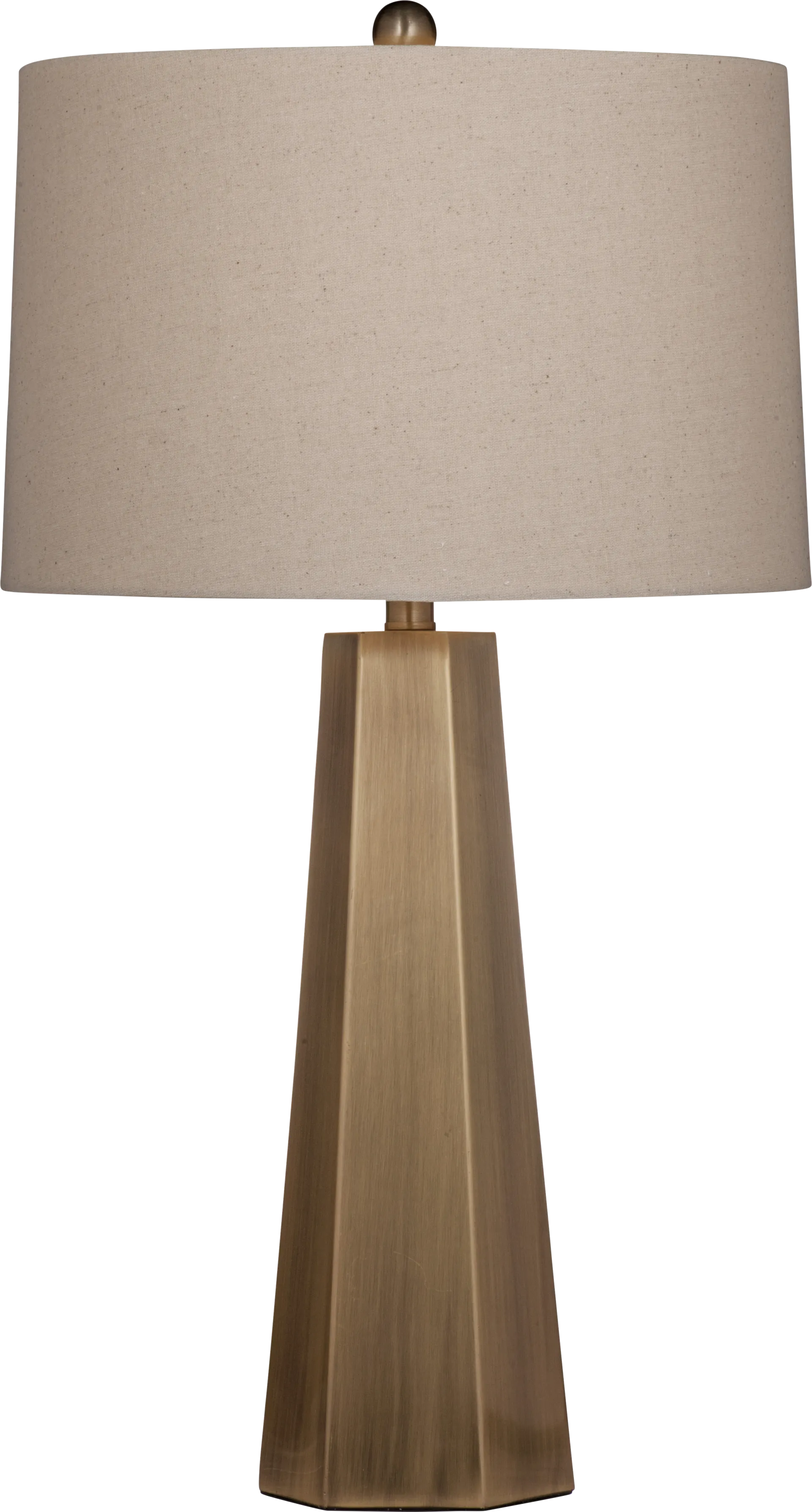 Hexacone Gold Lamp - Image 1