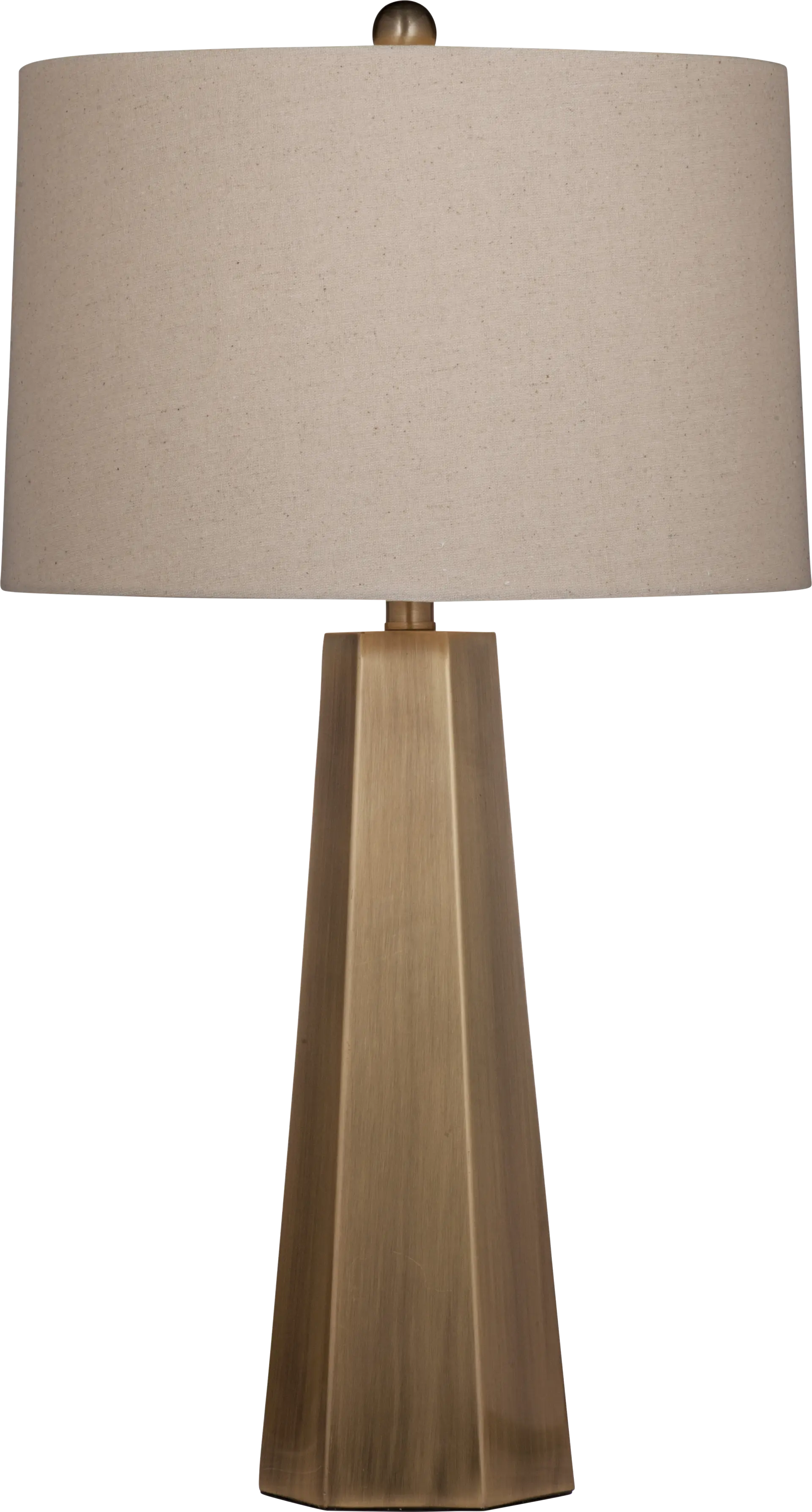 Hexacone Gold Lamp