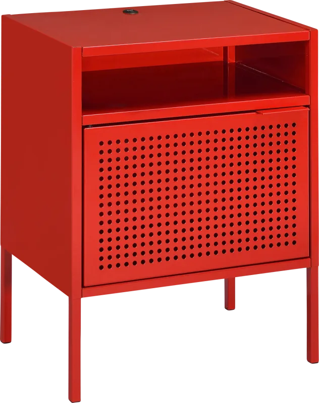 Hiett Red Accent Table