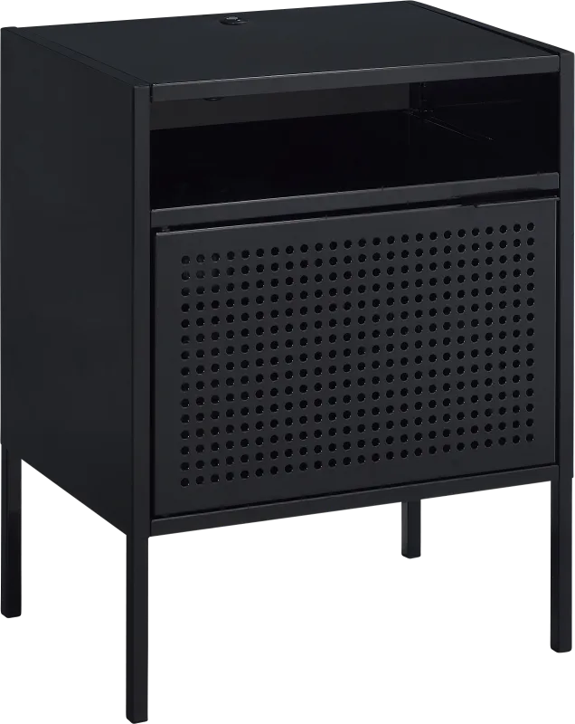 Hiett Black Accent Table
