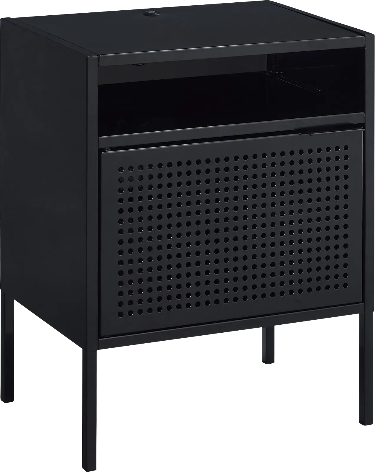 Hiett Black Accent Table