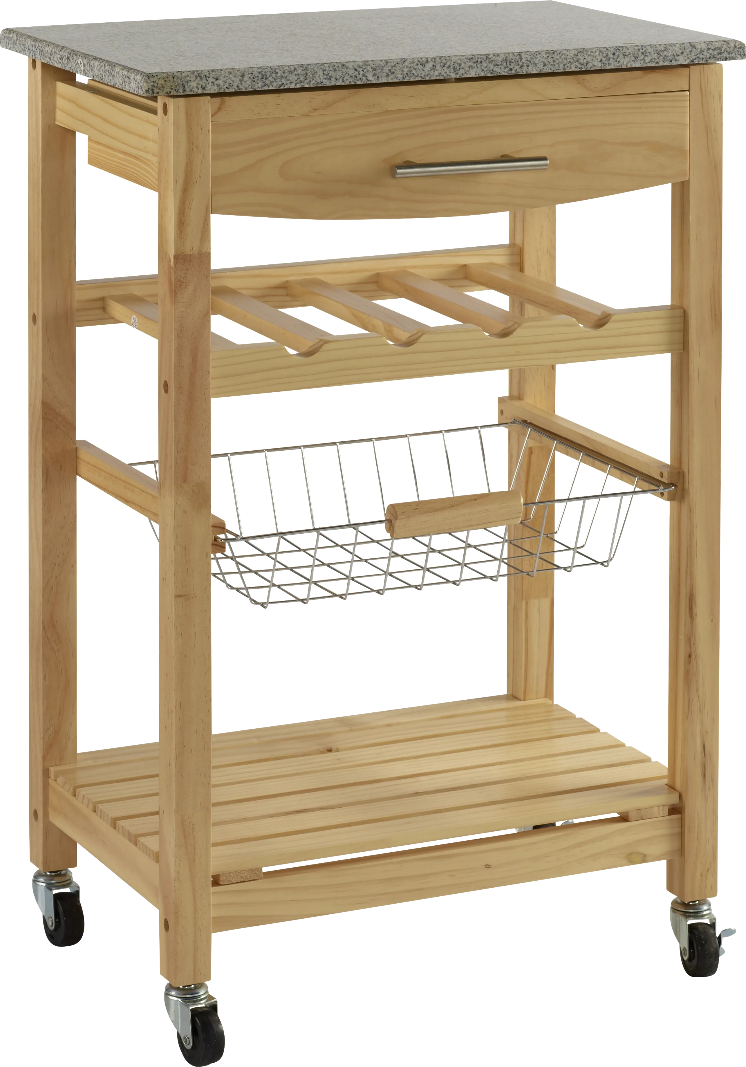 Brauner Natural Kitchen Cart - Thumbnail - Image 1