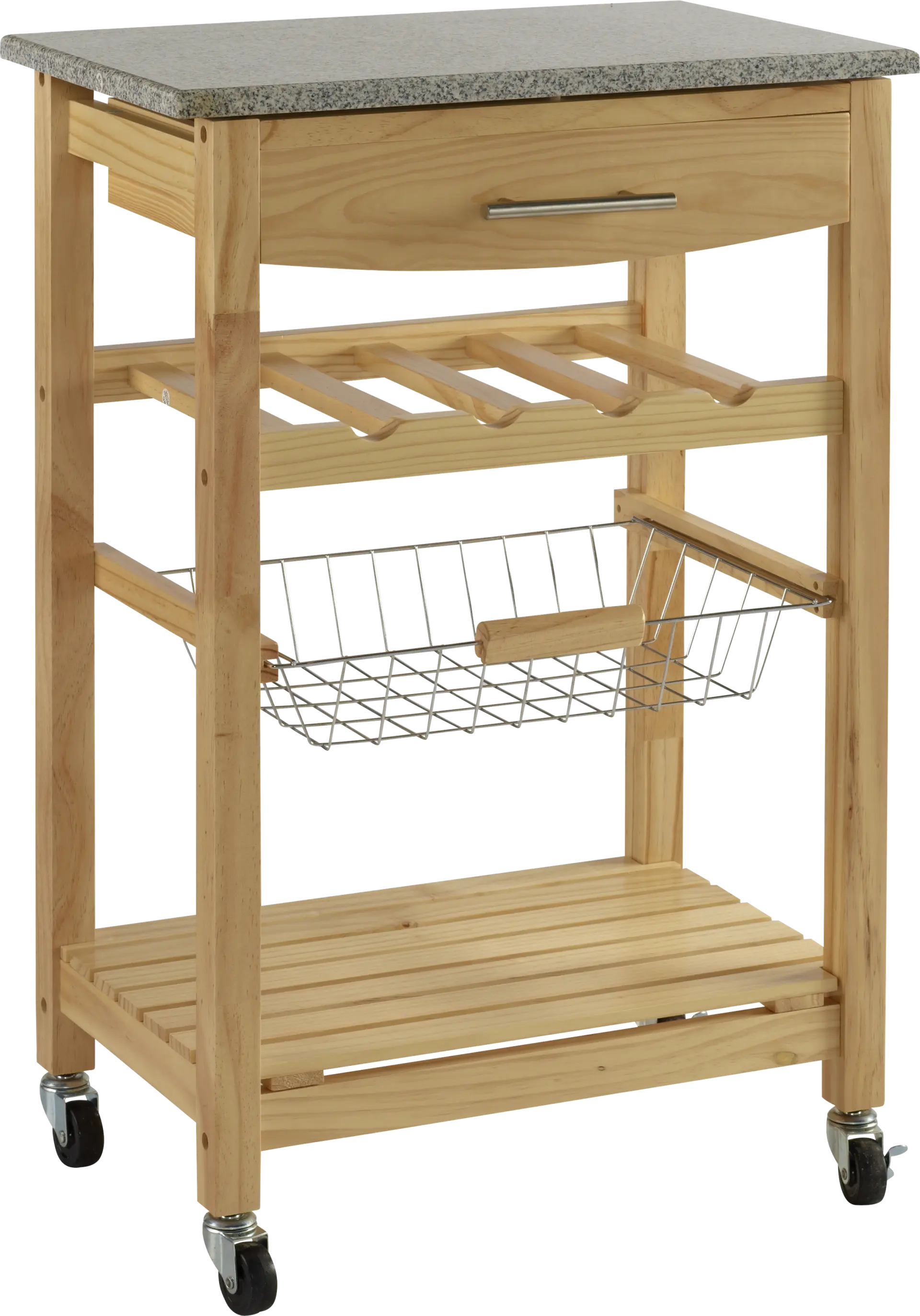 Brauner Natural Kitchen Cart