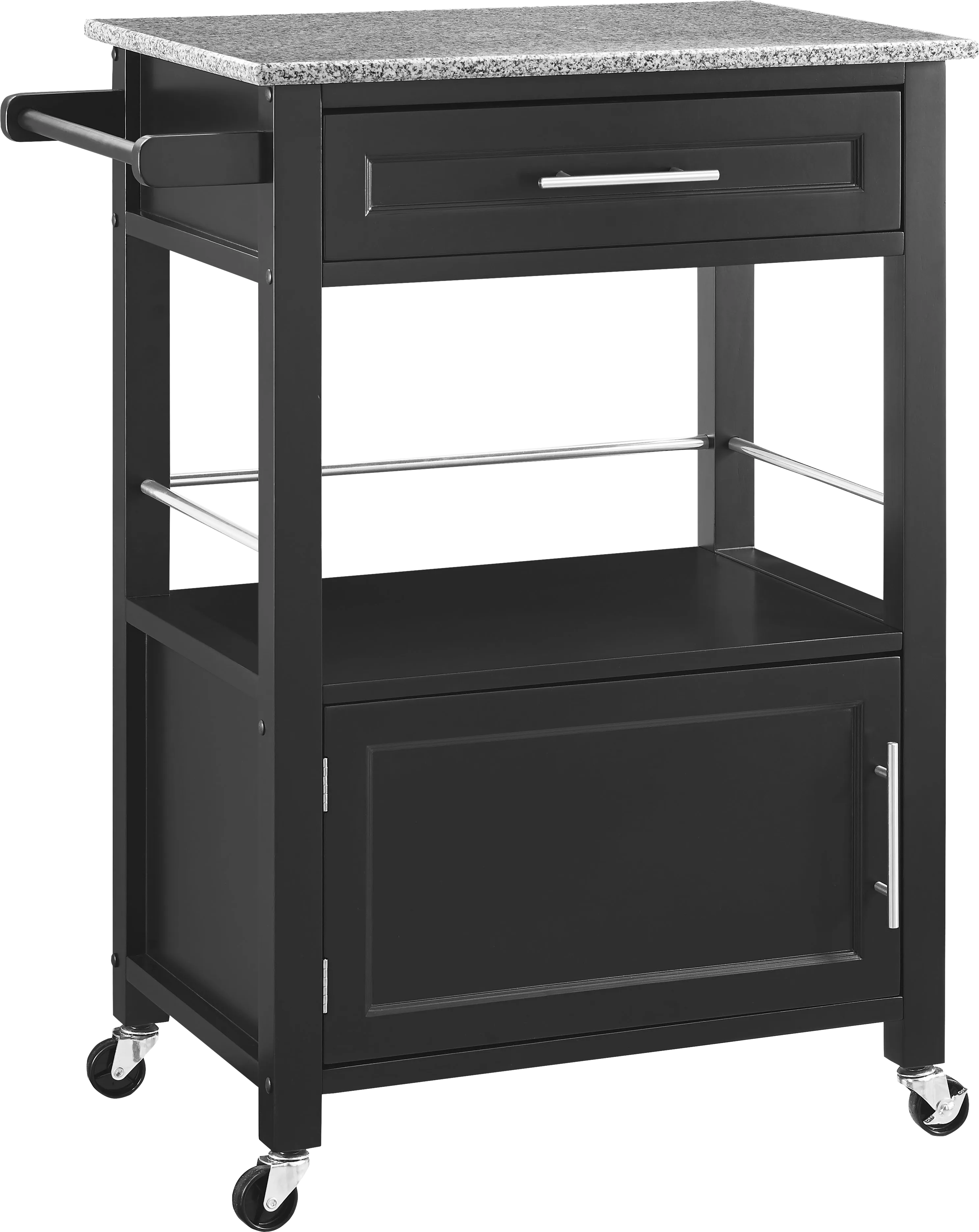 Marsuda Black Kitchen Cart - Thumbnail - Image 1