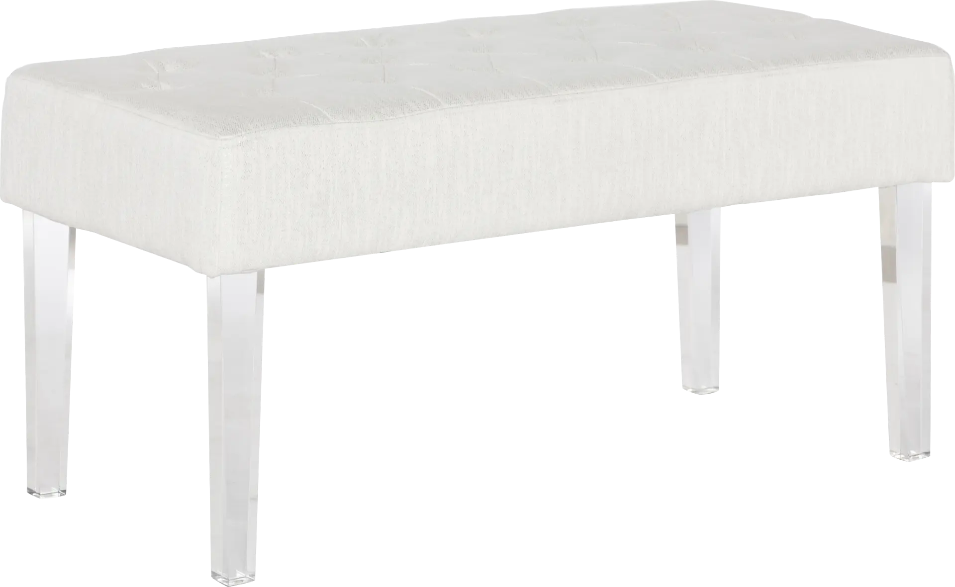 Essner White Accent Bench