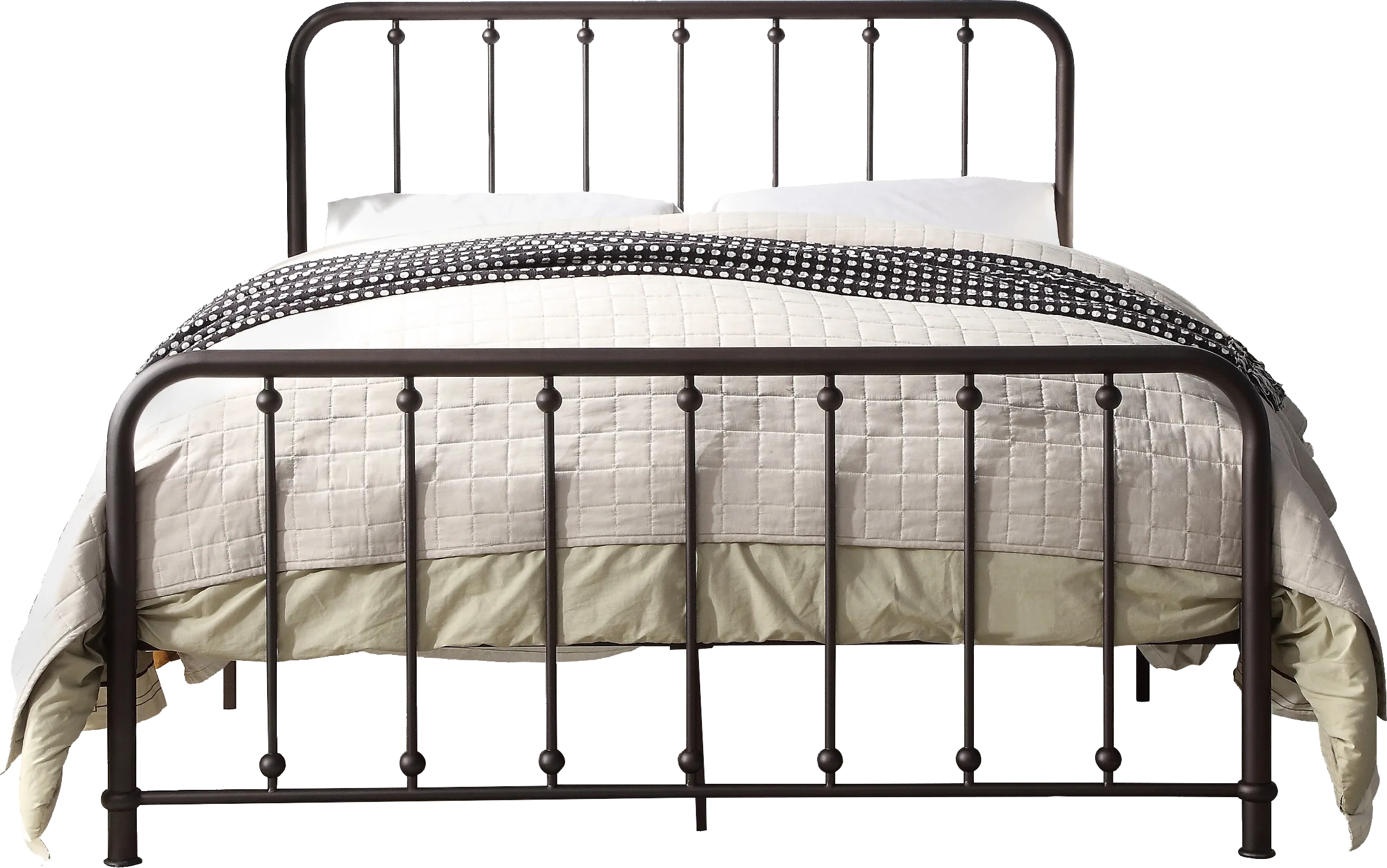 Lasula Brown Full Post Bed - Thumbnail - Image 1