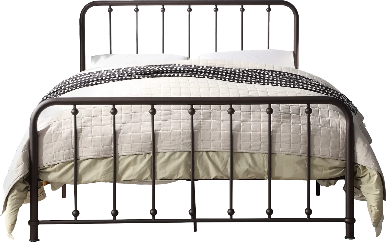 Lasula Brown Full Post Bed
