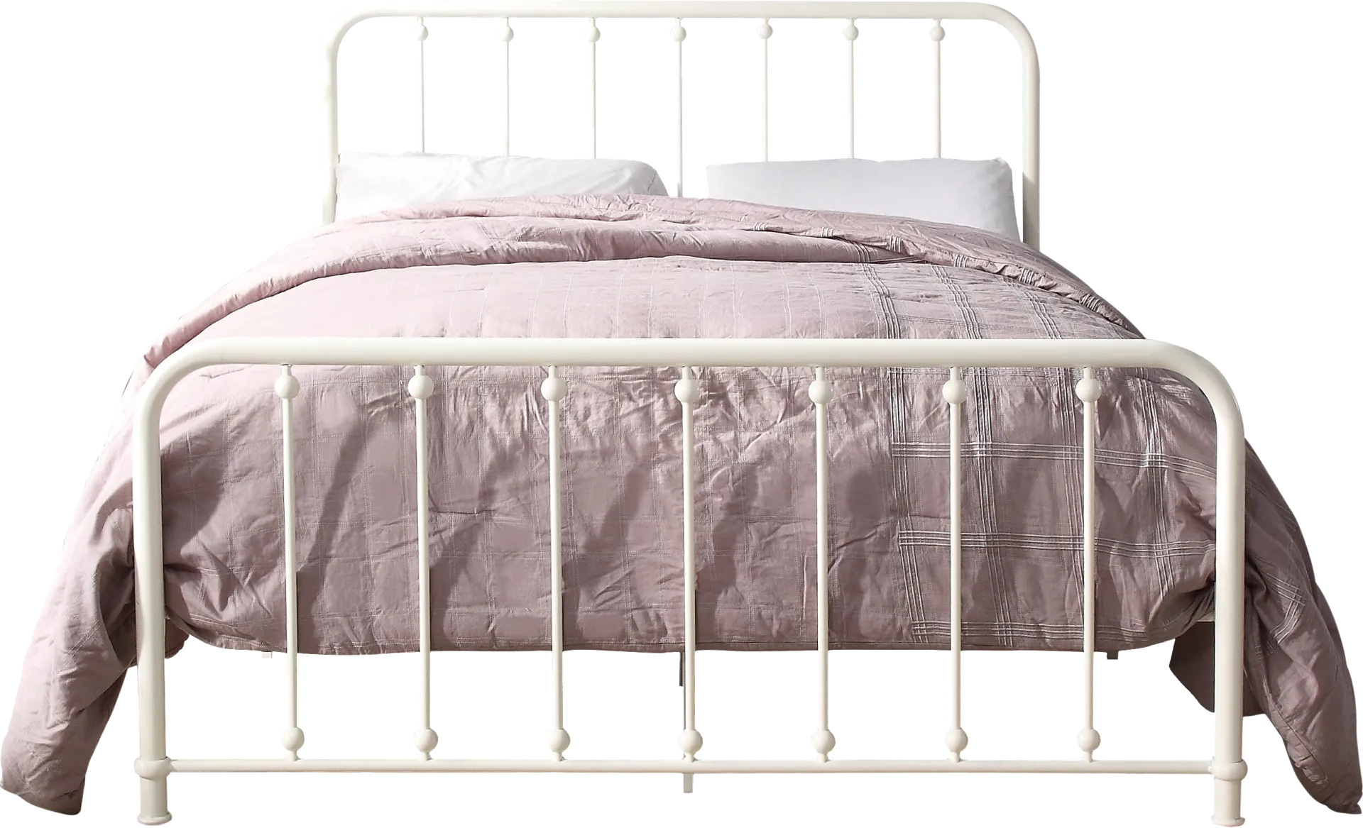 Lasula White Full Post Bed - Image 1