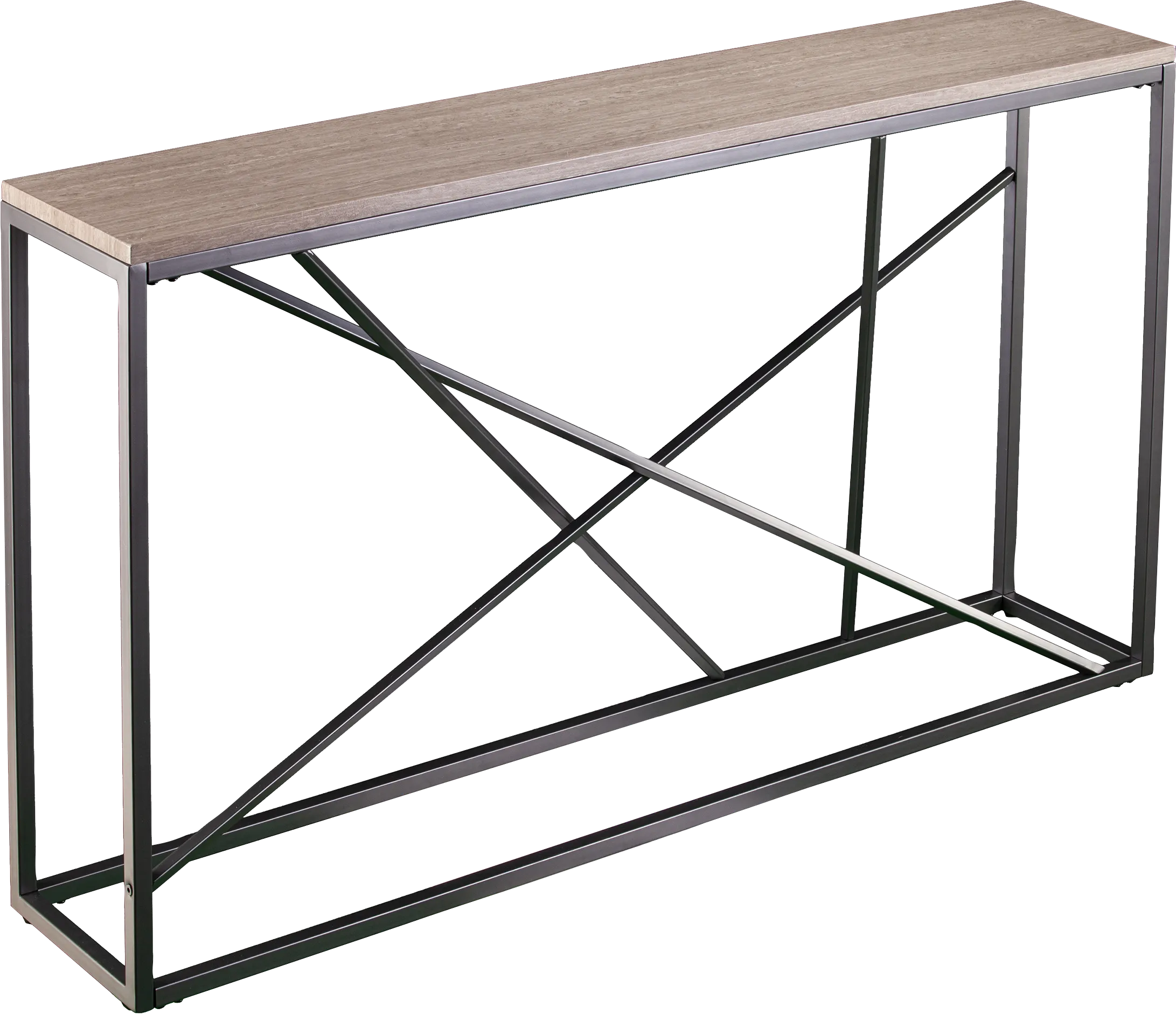 Alderton Tan Console Table - Thumbnail - Image 1