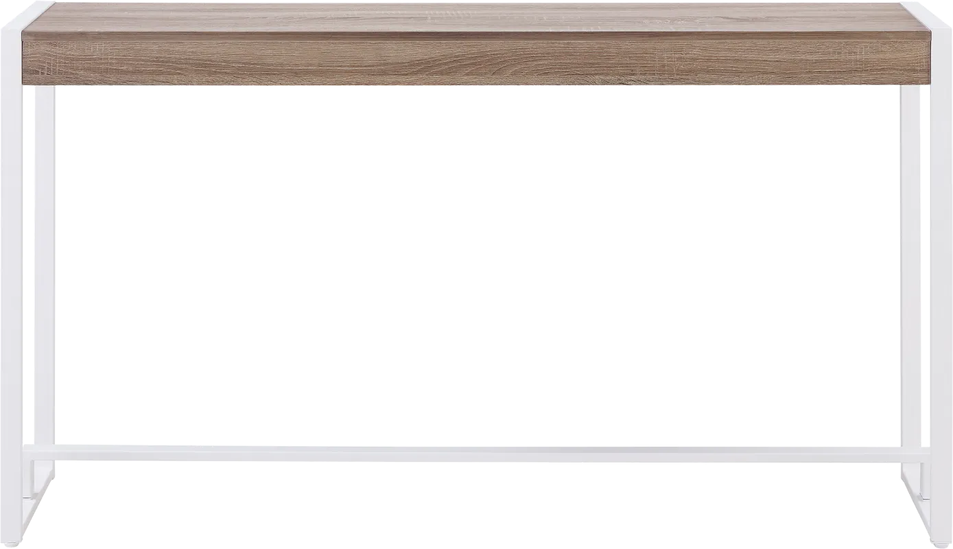 Macen White Console Table