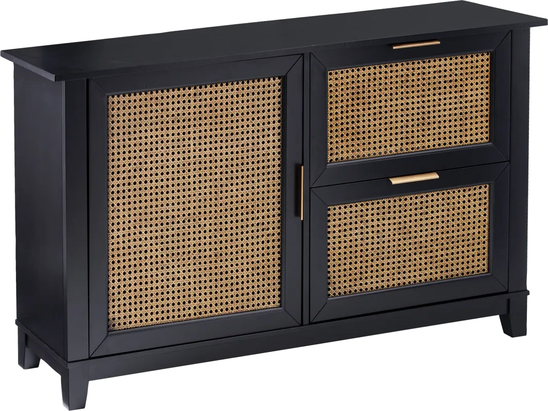 Checkshire Black Accent Cabinet