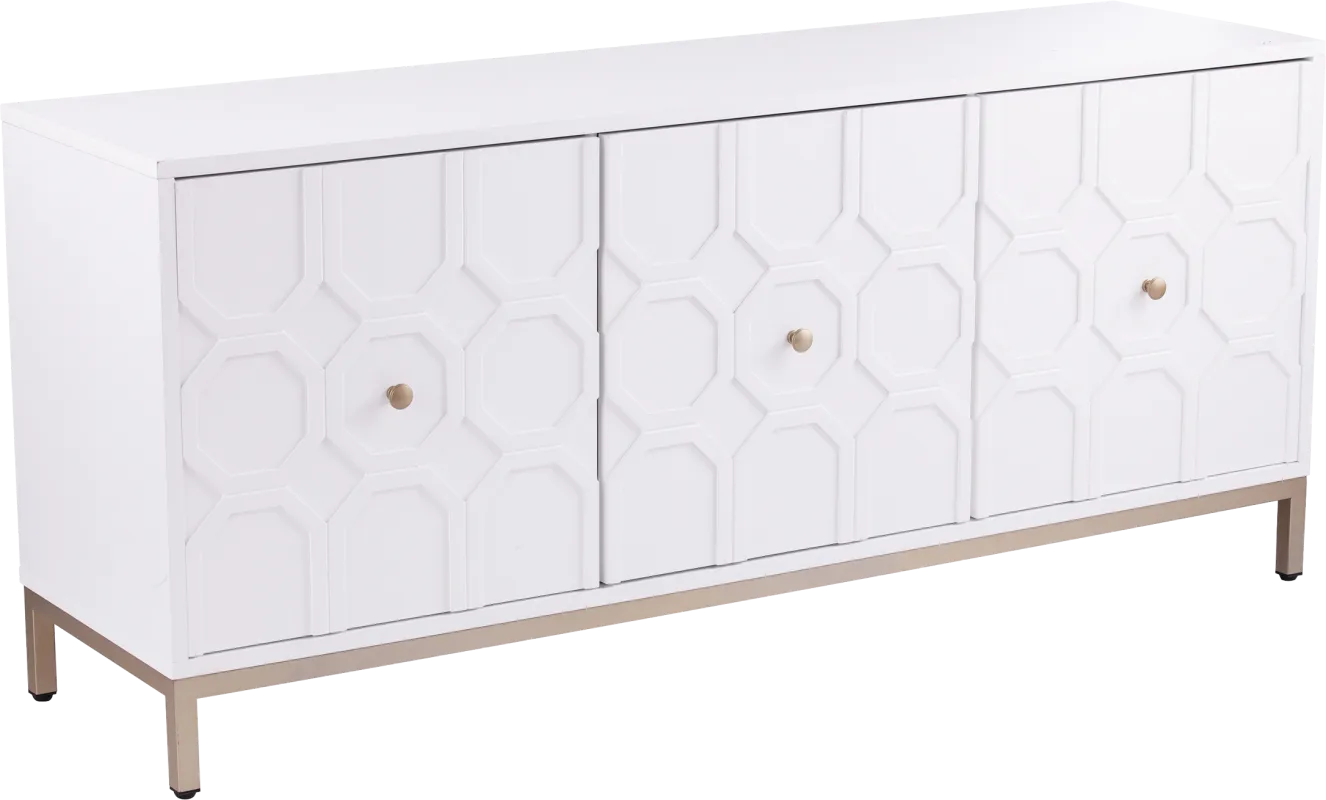 Winesap White Credenza