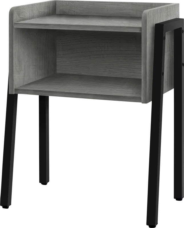 Amberstone Gray End Table