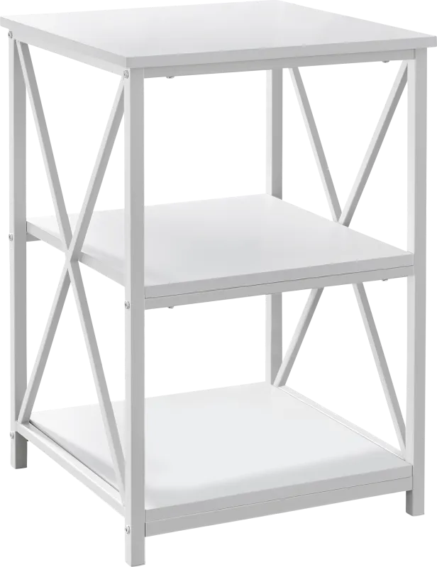 Blairstone White End Table