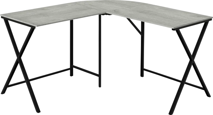 Danalyn Gray L-Shaped Computer Desk