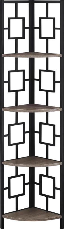 Dorminey Dark Taupe Bookcase