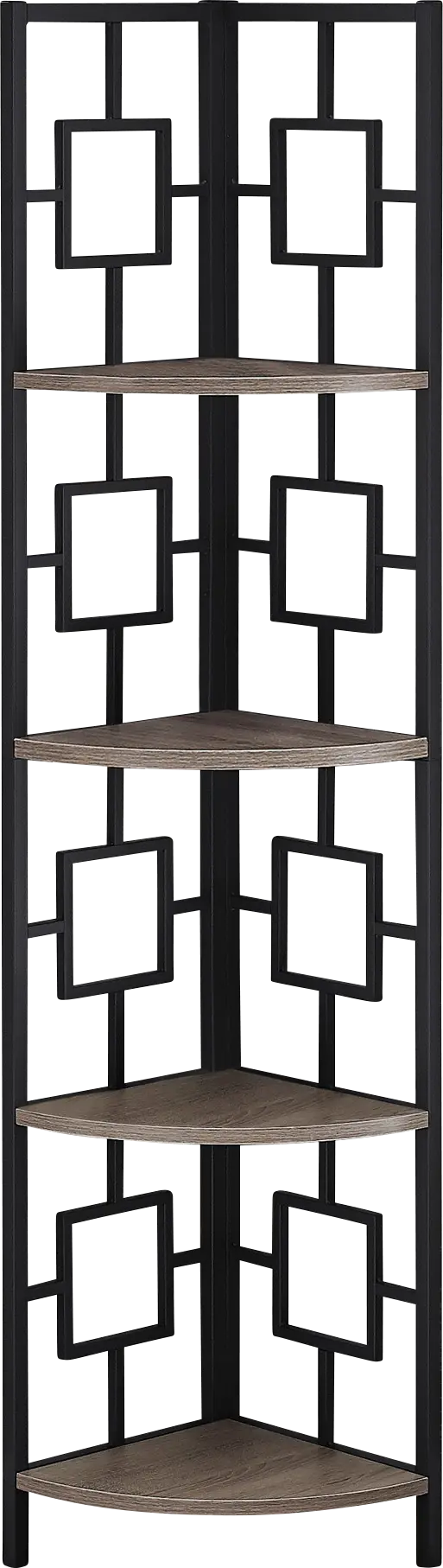 Dorminey Dark Taupe Bookcase