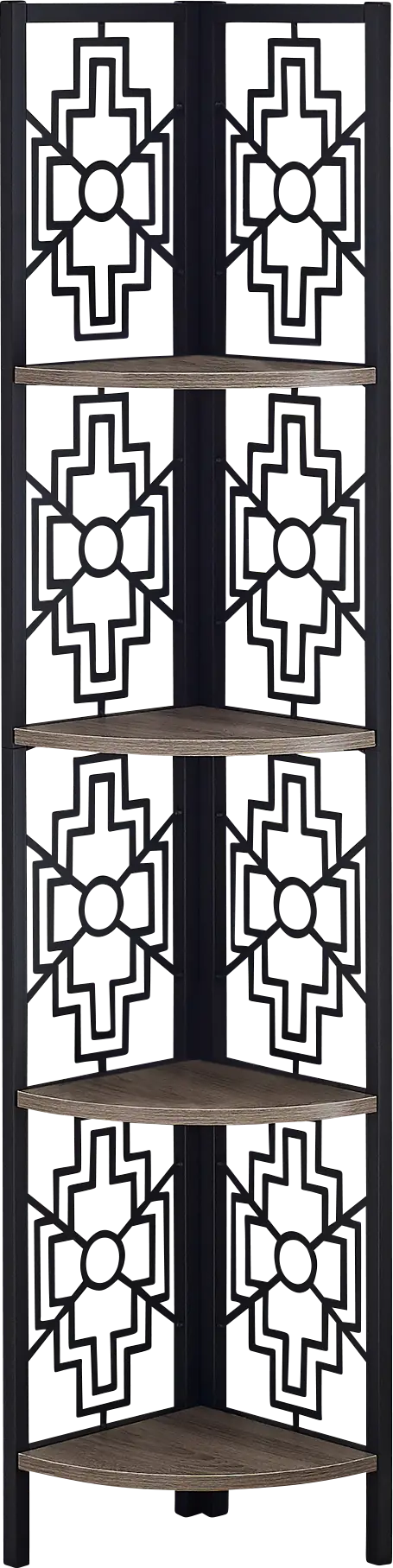 Dorminey Taupe Bookcase