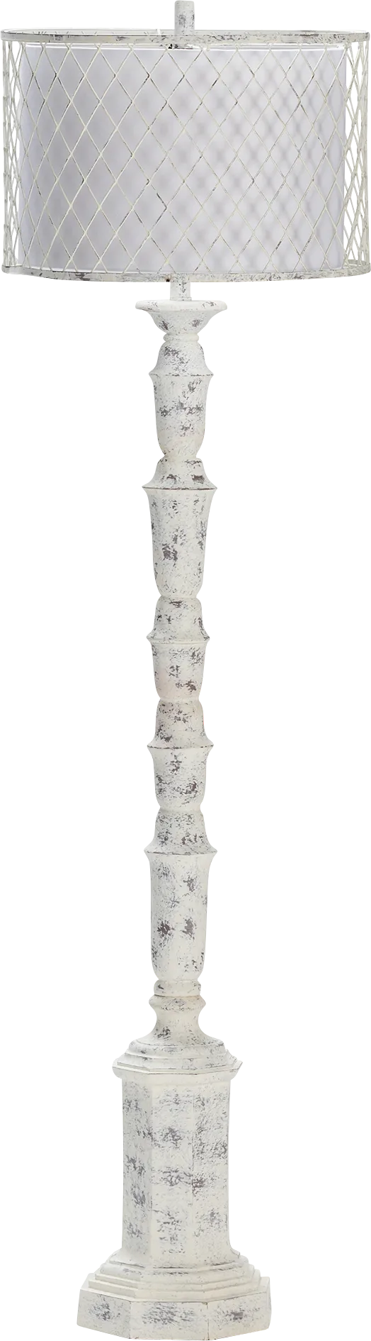 Willow Way White Floor Lamp