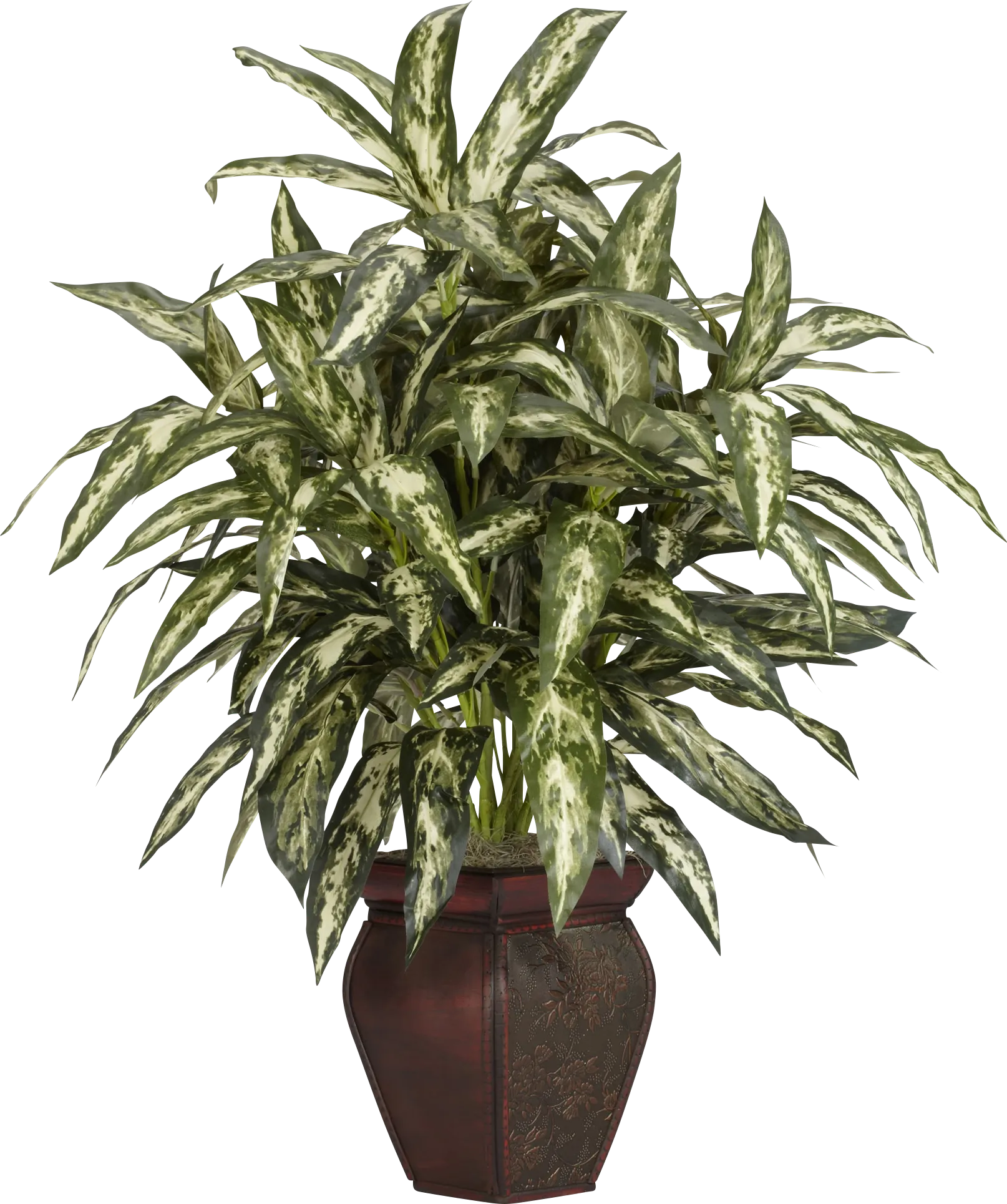 Zekiel Green Aglaonema Silk Plant