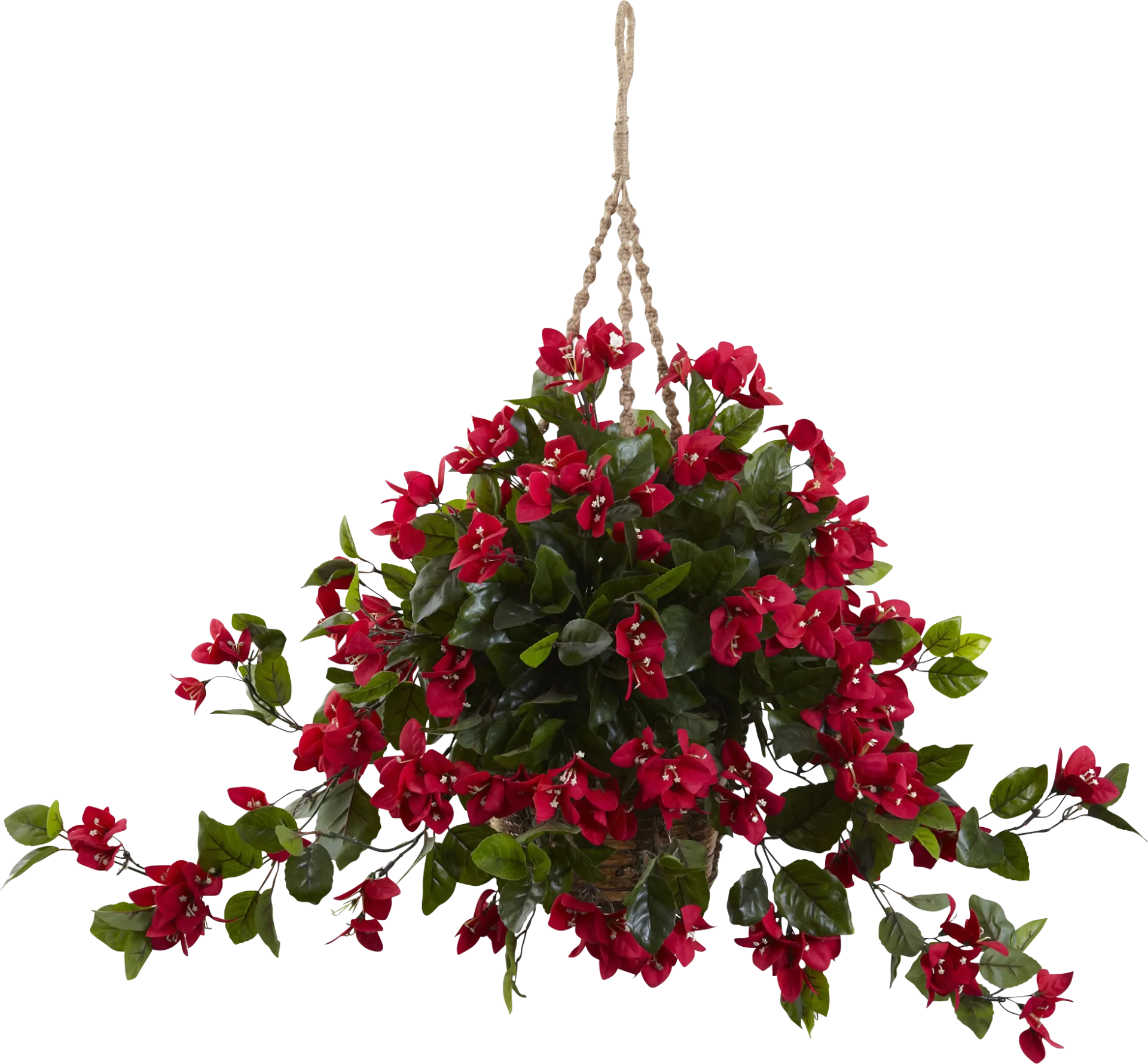 Sitara Red Bougainvillea Indoor/Outdoor Silk Plant - Image 1