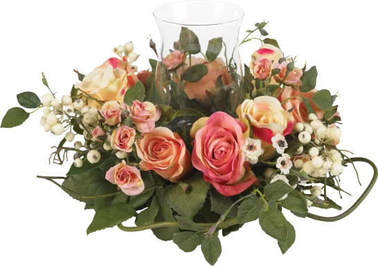 Editha Green Rose Silk Floral