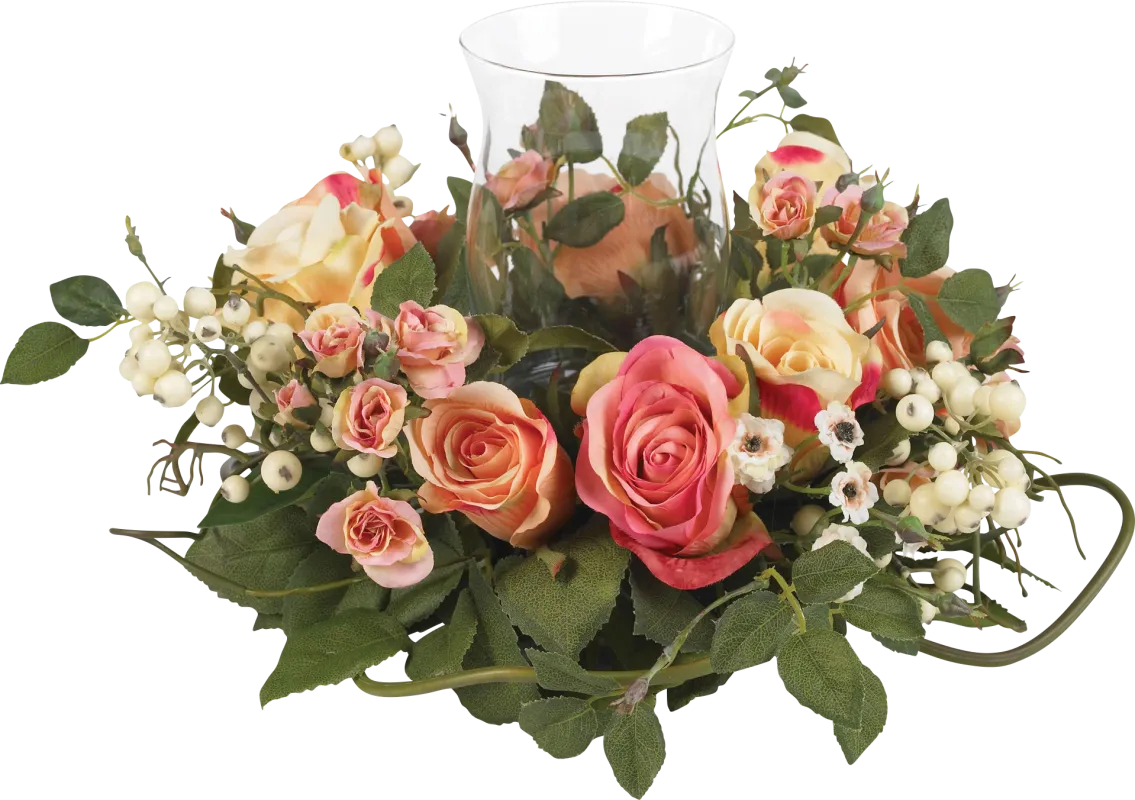 Editha Green Rose Silk Floral