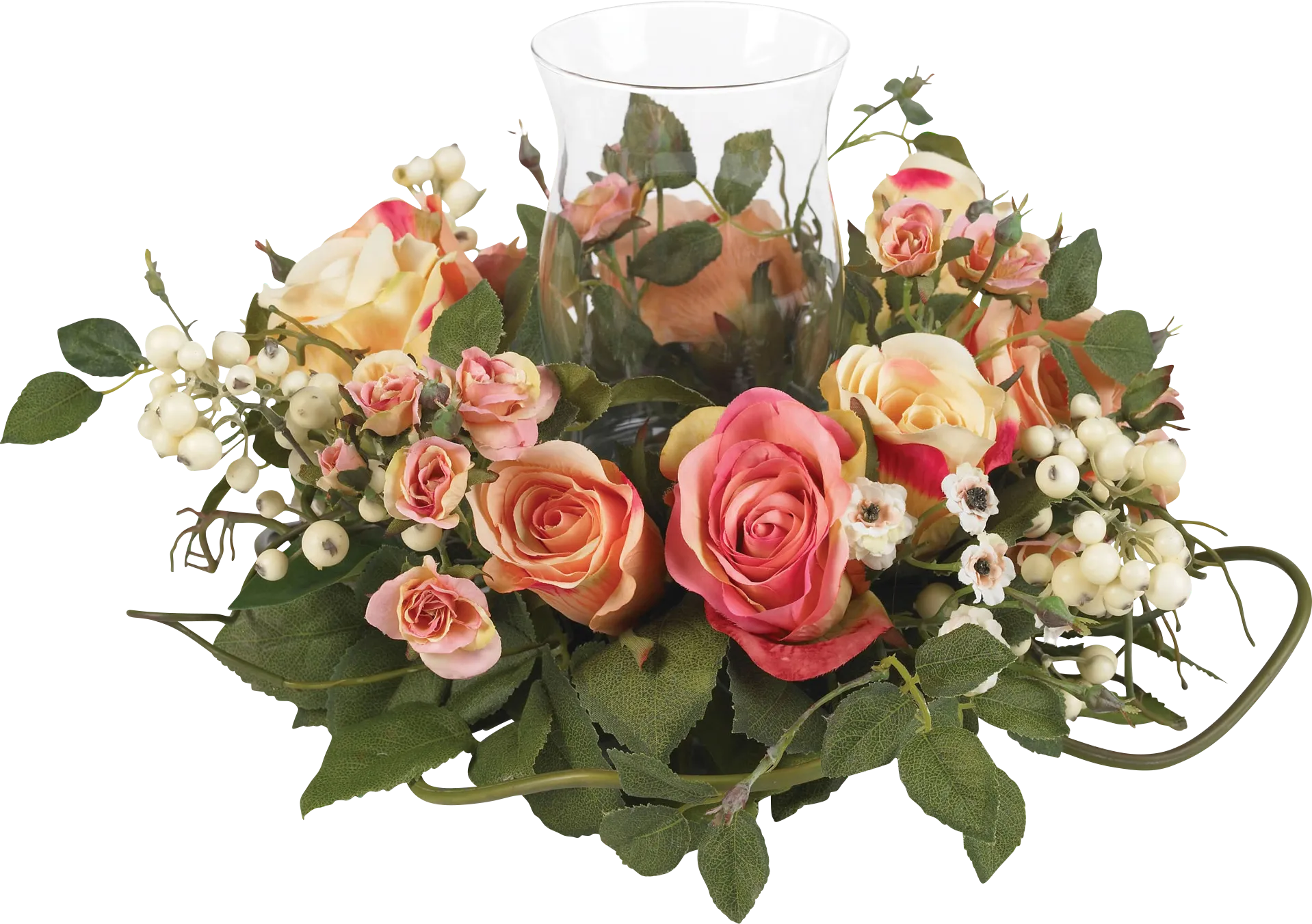 Editha Green Rose Silk Floral - Image 1