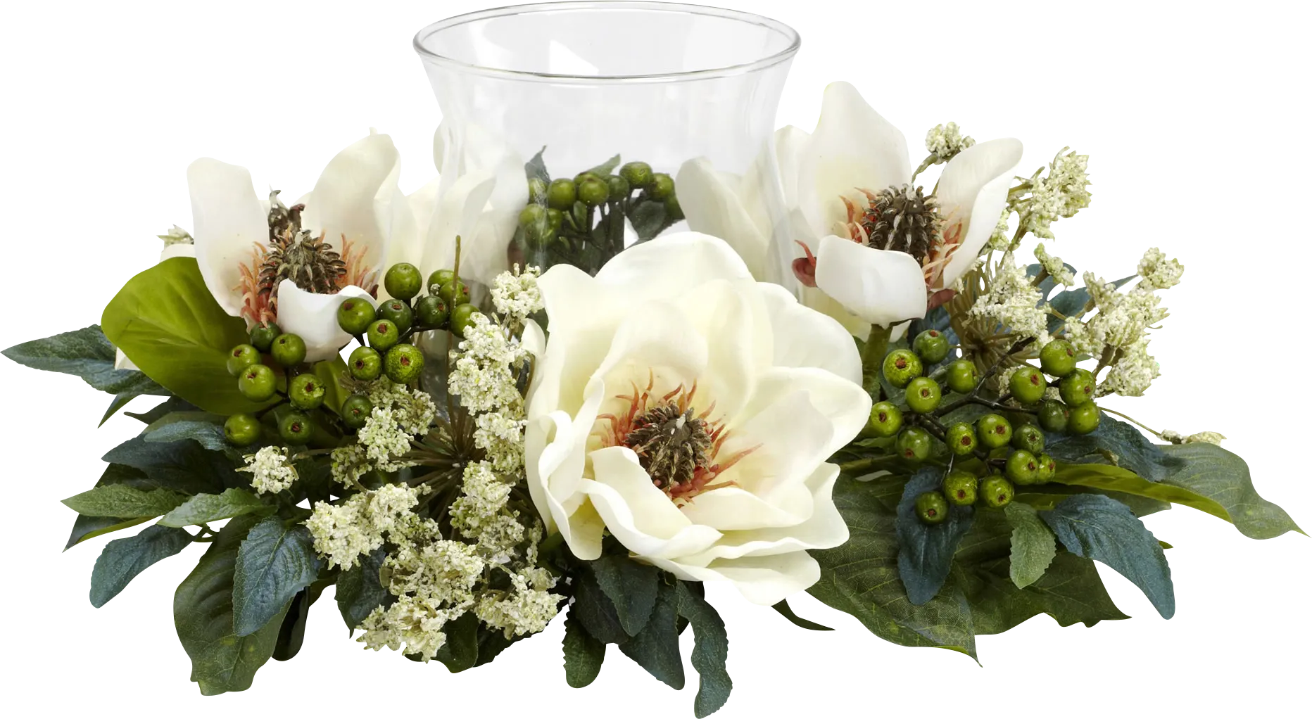 Jonila Green Magnolia Silk Floral - Image 1