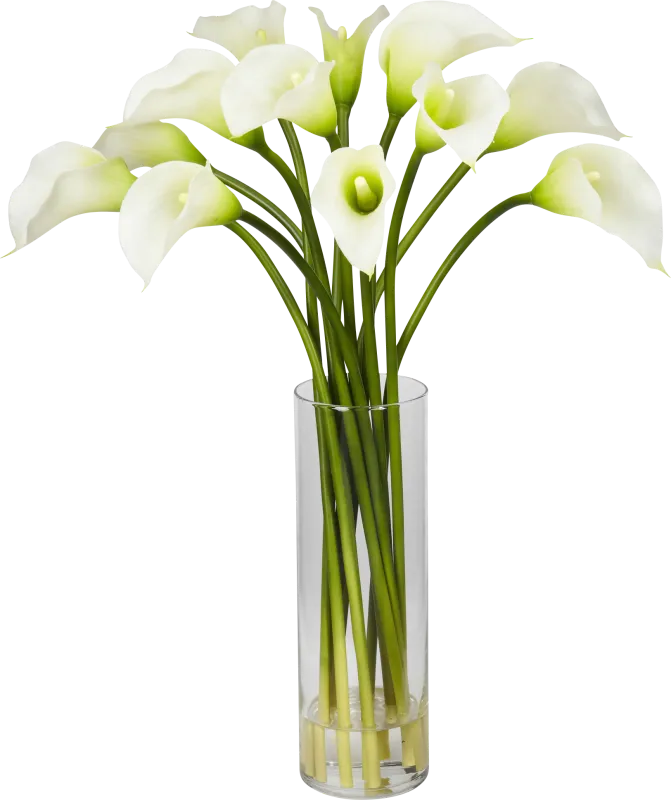 Delissa White Lily Silk Floral