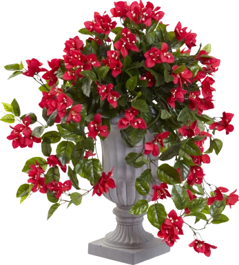 Kelis Red Bougainvillea Indoor/Outdoor Silk Plant