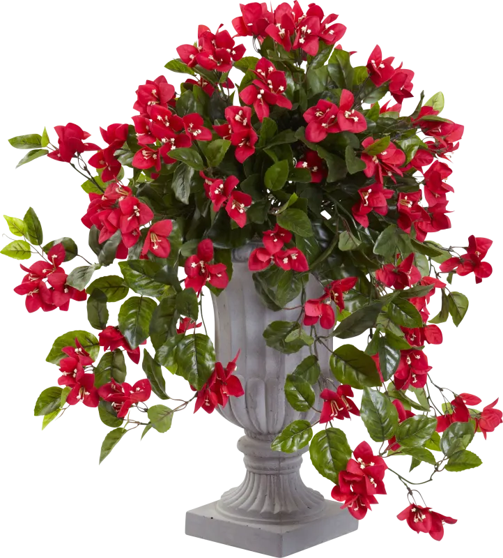 Kelis Red Bougainvillea Indoor/Outdoor Silk Plant